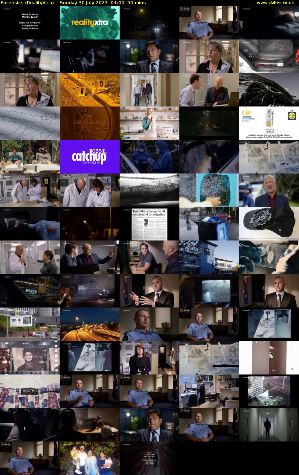 Forensics (RealityXtra) Sunday 30 July 2023 04:00 - 04:50