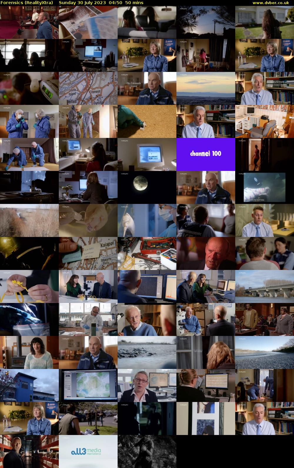 Forensics (RealityXtra) Sunday 30 July 2023 04:50 - 05:40