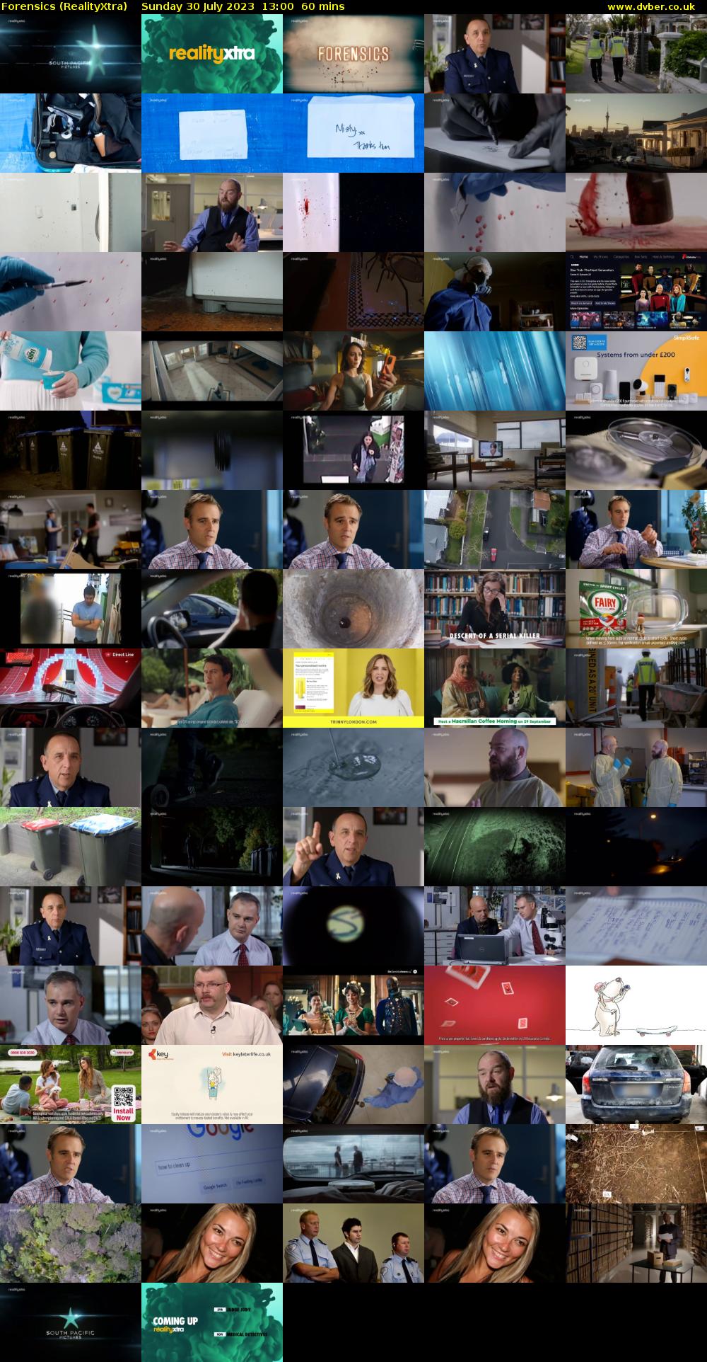 Forensics (RealityXtra) Sunday 30 July 2023 13:00 - 14:00