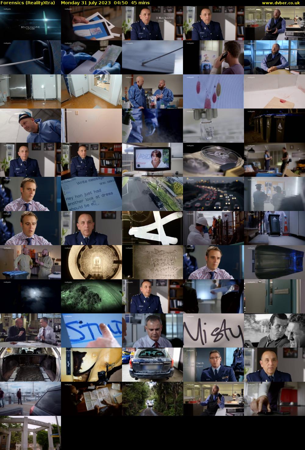 Forensics (RealityXtra) Monday 31 July 2023 04:50 - 05:35