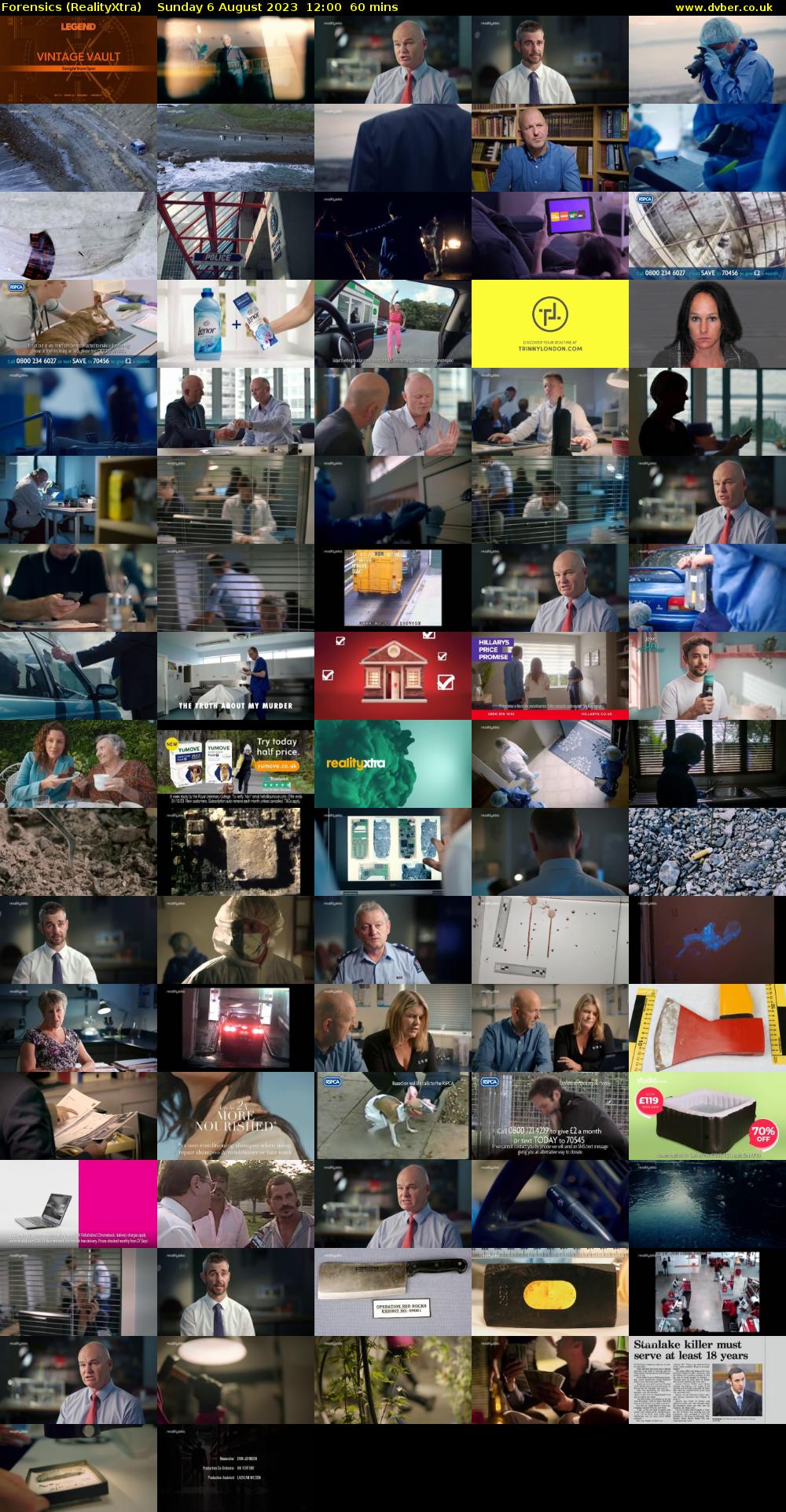 Forensics (RealityXtra) Sunday 6 August 2023 12:00 - 13:00