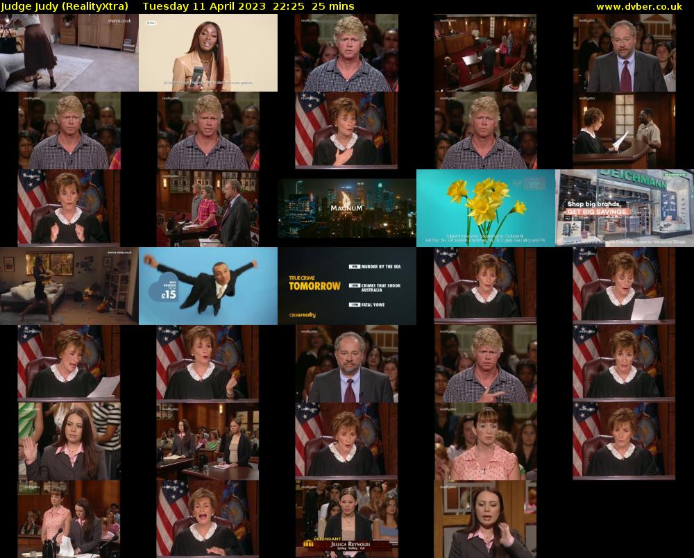 Judge Judy (RealityXtra) Tuesday 11 April 2023 22:25 - 22:50