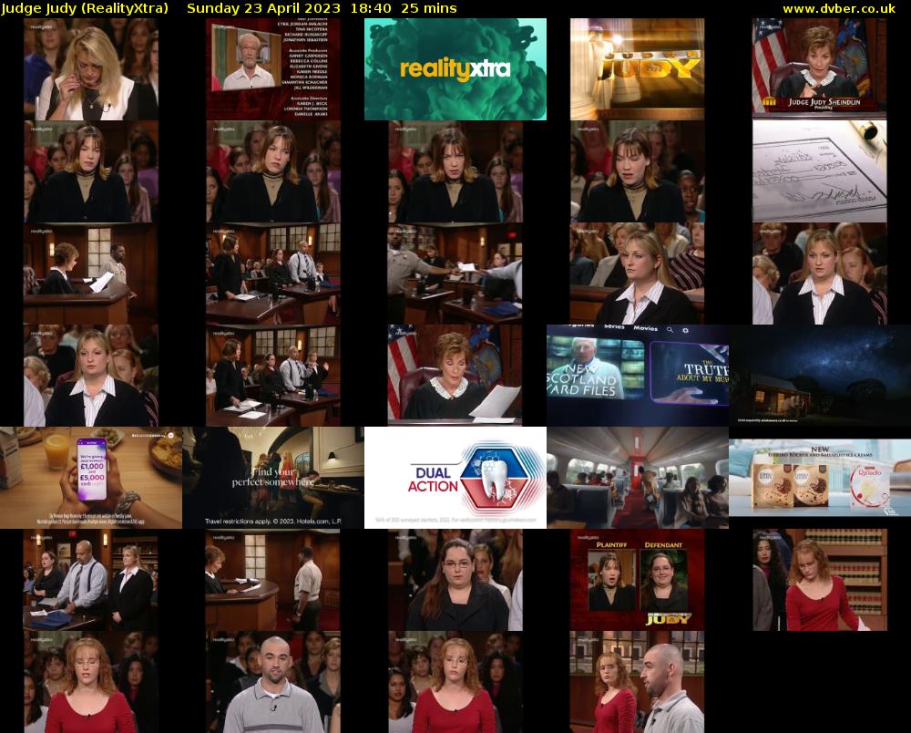 Judge Judy (RealityXtra) Sunday 23 April 2023 18:40 - 19:05
