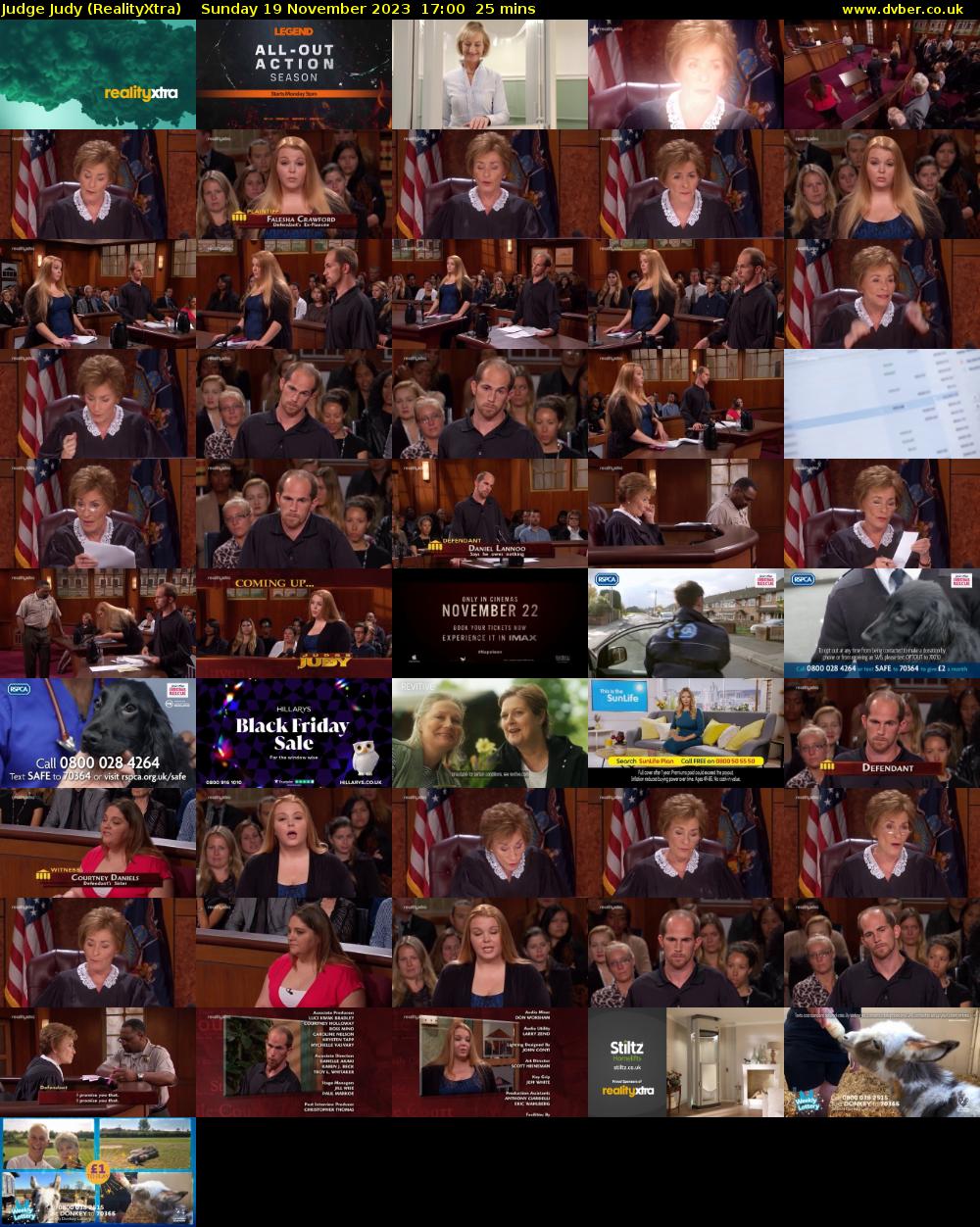 Judge Judy (RealityXtra) Sunday 19 November 2023 17:00 - 17:25
