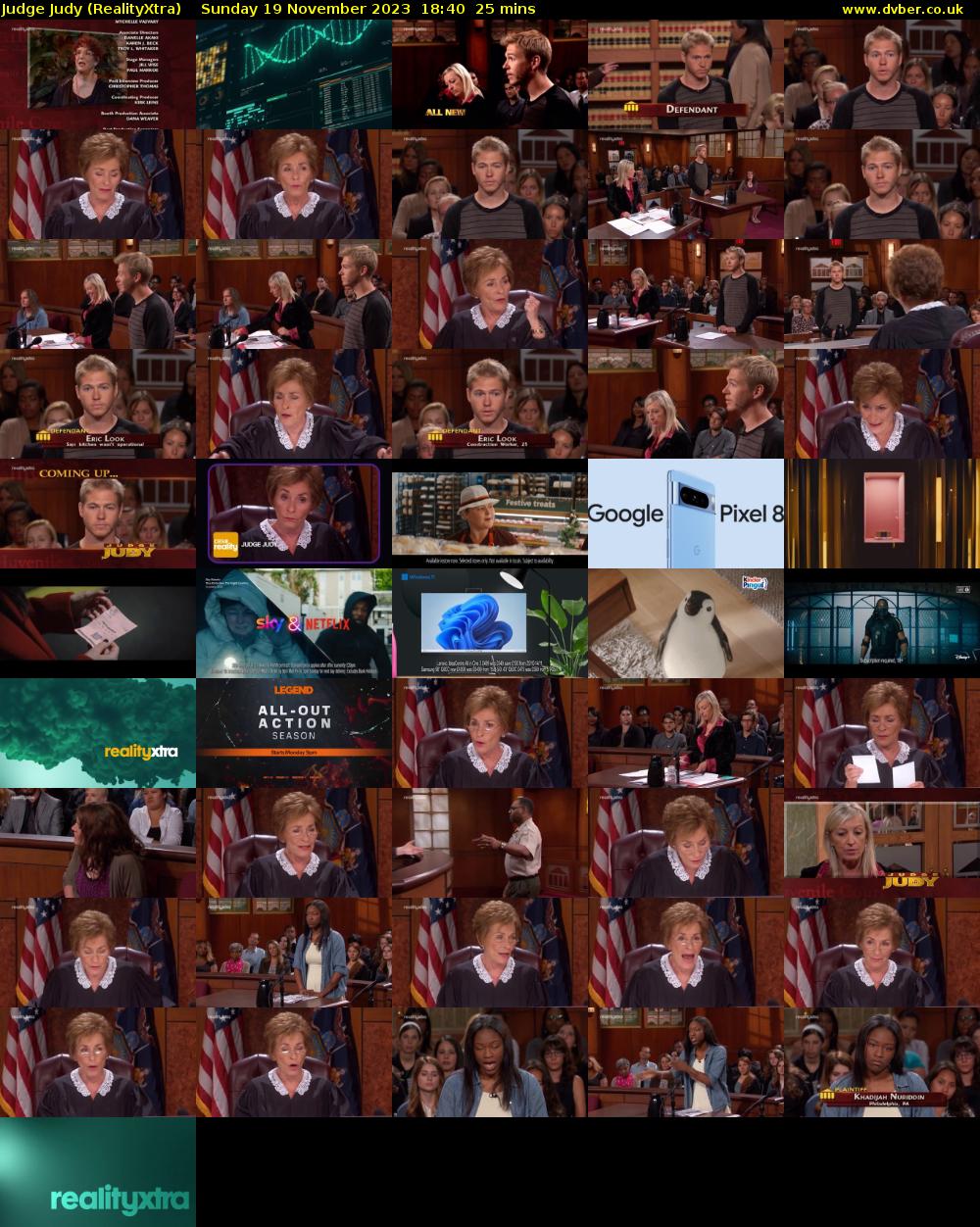 Judge Judy (RealityXtra) Sunday 19 November 2023 18:40 - 19:05