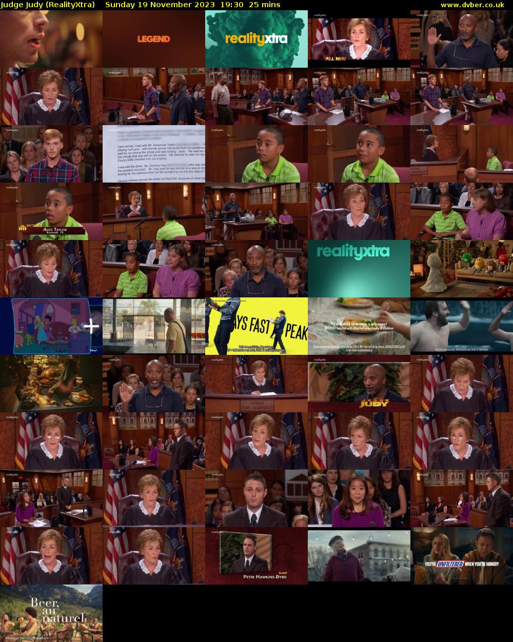 Judge Judy (RealityXtra) Sunday 19 November 2023 19:30 - 19:55