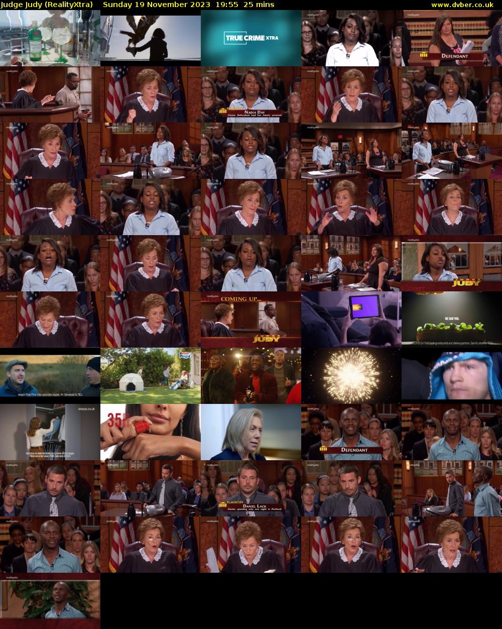 Judge Judy (RealityXtra) Sunday 19 November 2023 19:55 - 20:20