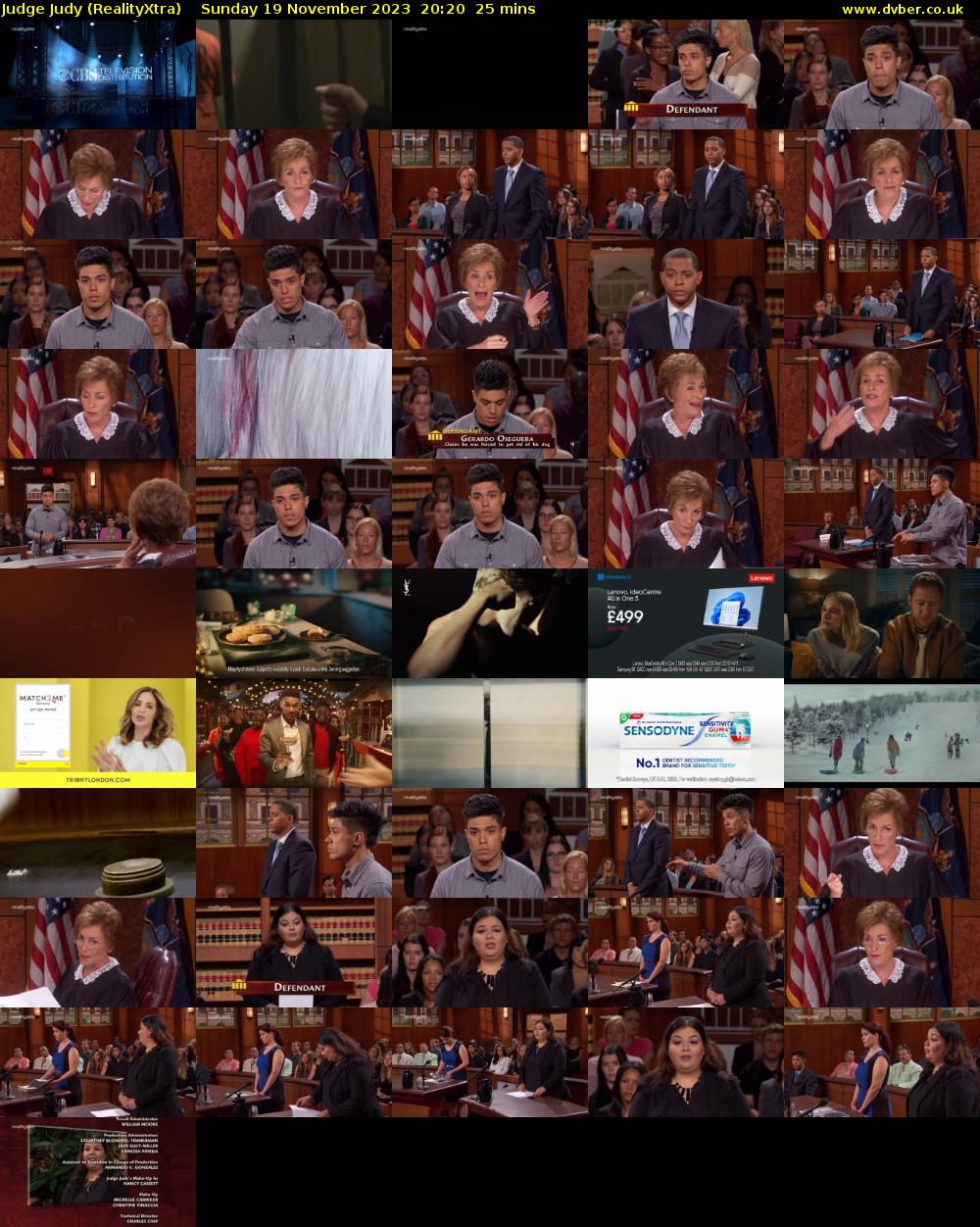 Judge Judy (RealityXtra) Sunday 19 November 2023 20:20 - 20:45