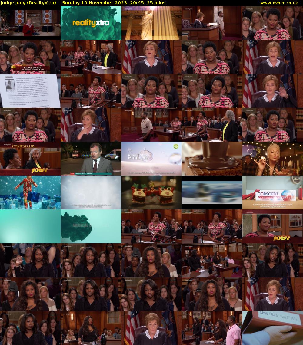 Judge Judy (RealityXtra) Sunday 19 November 2023 20:45 - 21:10