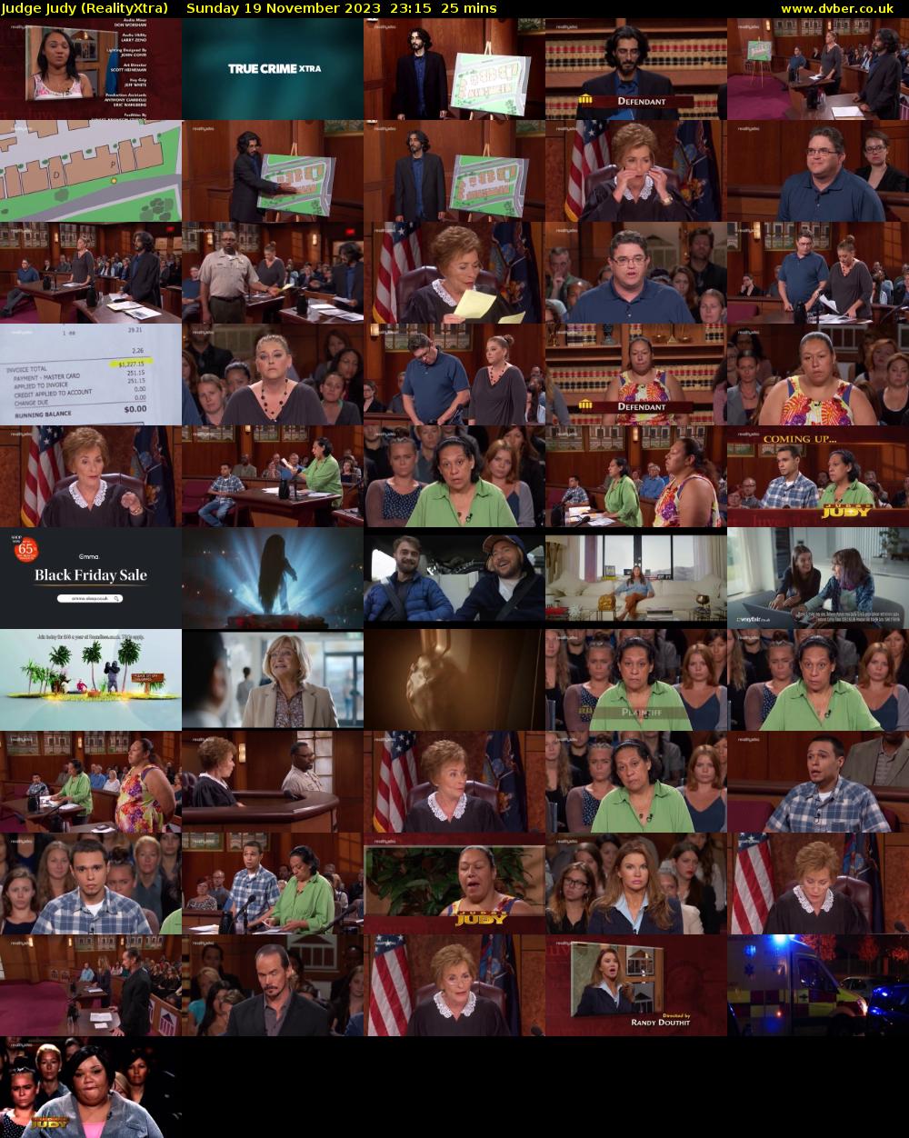 Judge Judy (RealityXtra) Sunday 19 November 2023 23:15 - 23:40