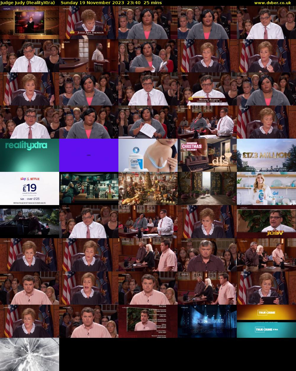Judge Judy (RealityXtra) Sunday 19 November 2023 23:40 - 00:05