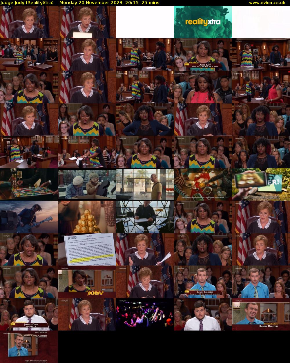 Judge Judy (RealityXtra) Monday 20 November 2023 20:15 - 20:40