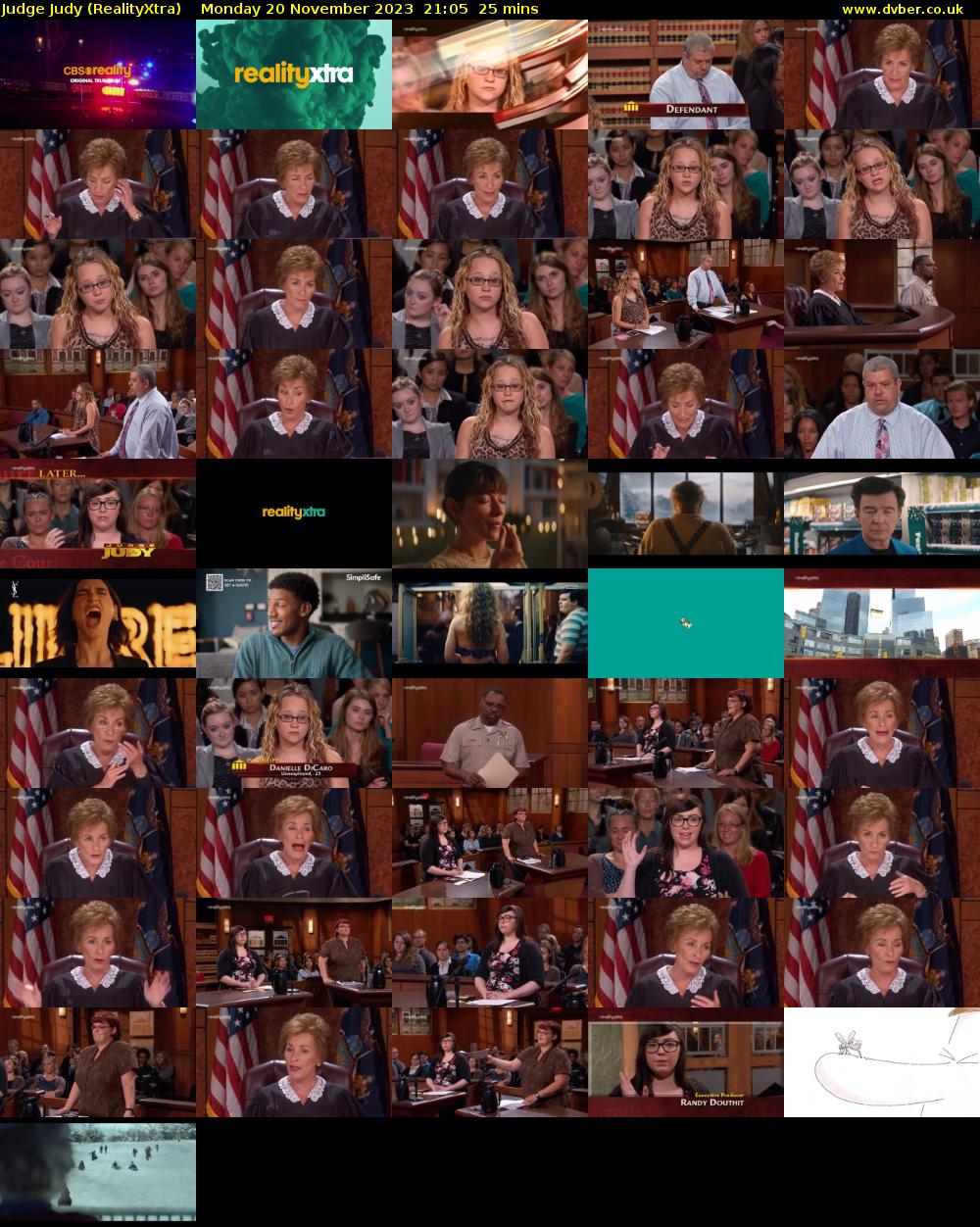 Judge Judy (RealityXtra) Monday 20 November 2023 21:05 - 21:30