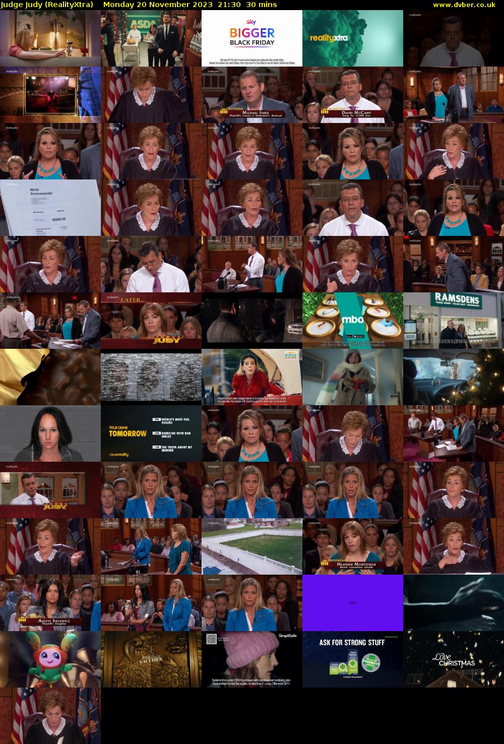 Judge Judy (RealityXtra) Monday 20 November 2023 21:30 - 22:00