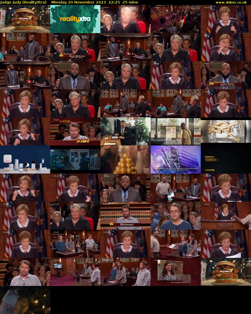 Judge Judy (RealityXtra) Monday 20 November 2023 22:25 - 22:50