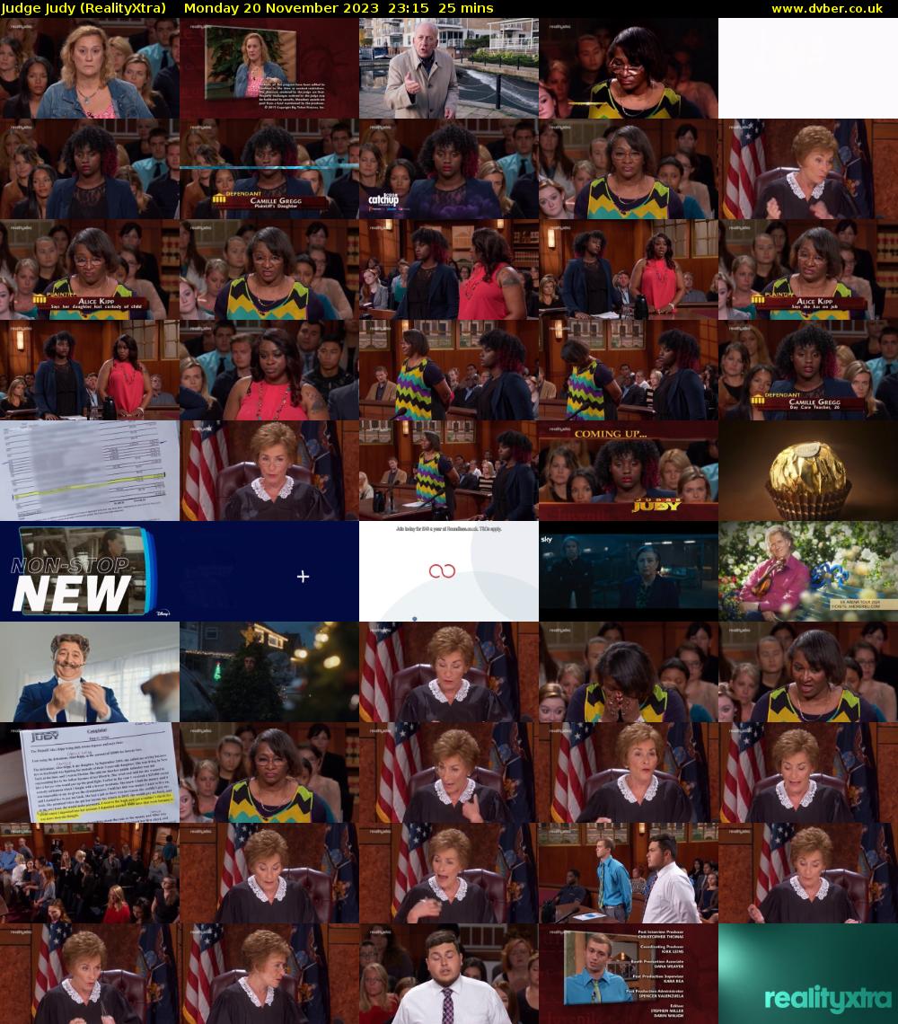 Judge Judy (RealityXtra) Monday 20 November 2023 23:15 - 23:40