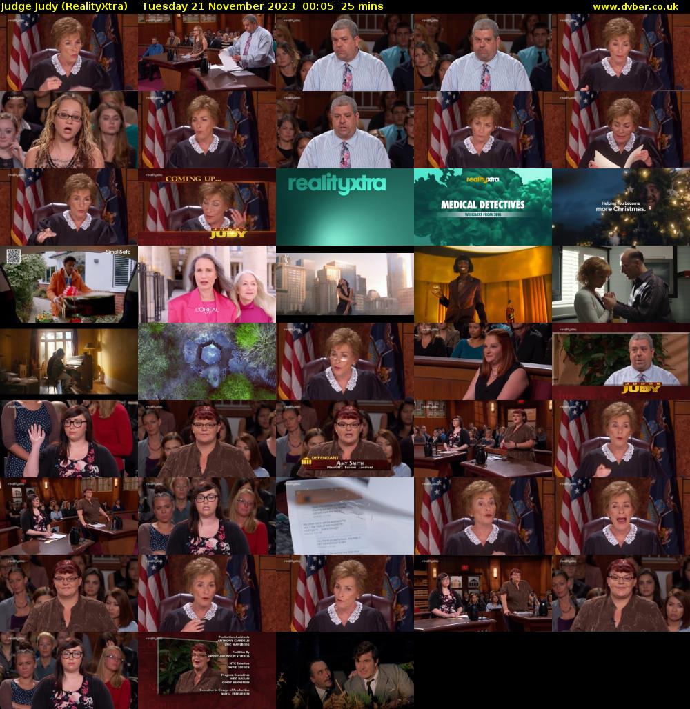 Judge Judy (RealityXtra) Tuesday 21 November 2023 00:05 - 00:30