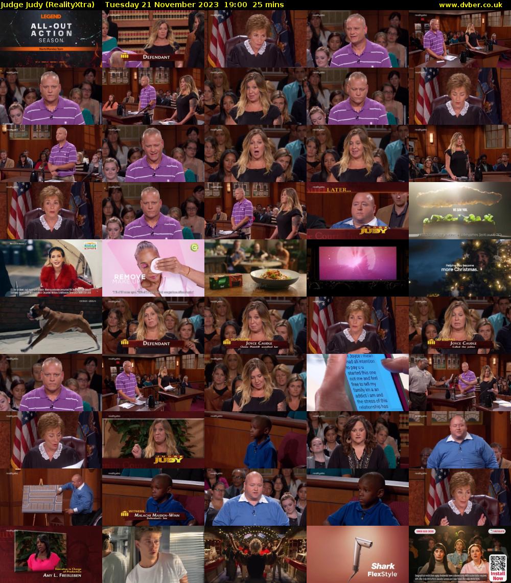 Judge Judy (RealityXtra) Tuesday 21 November 2023 19:00 - 19:25