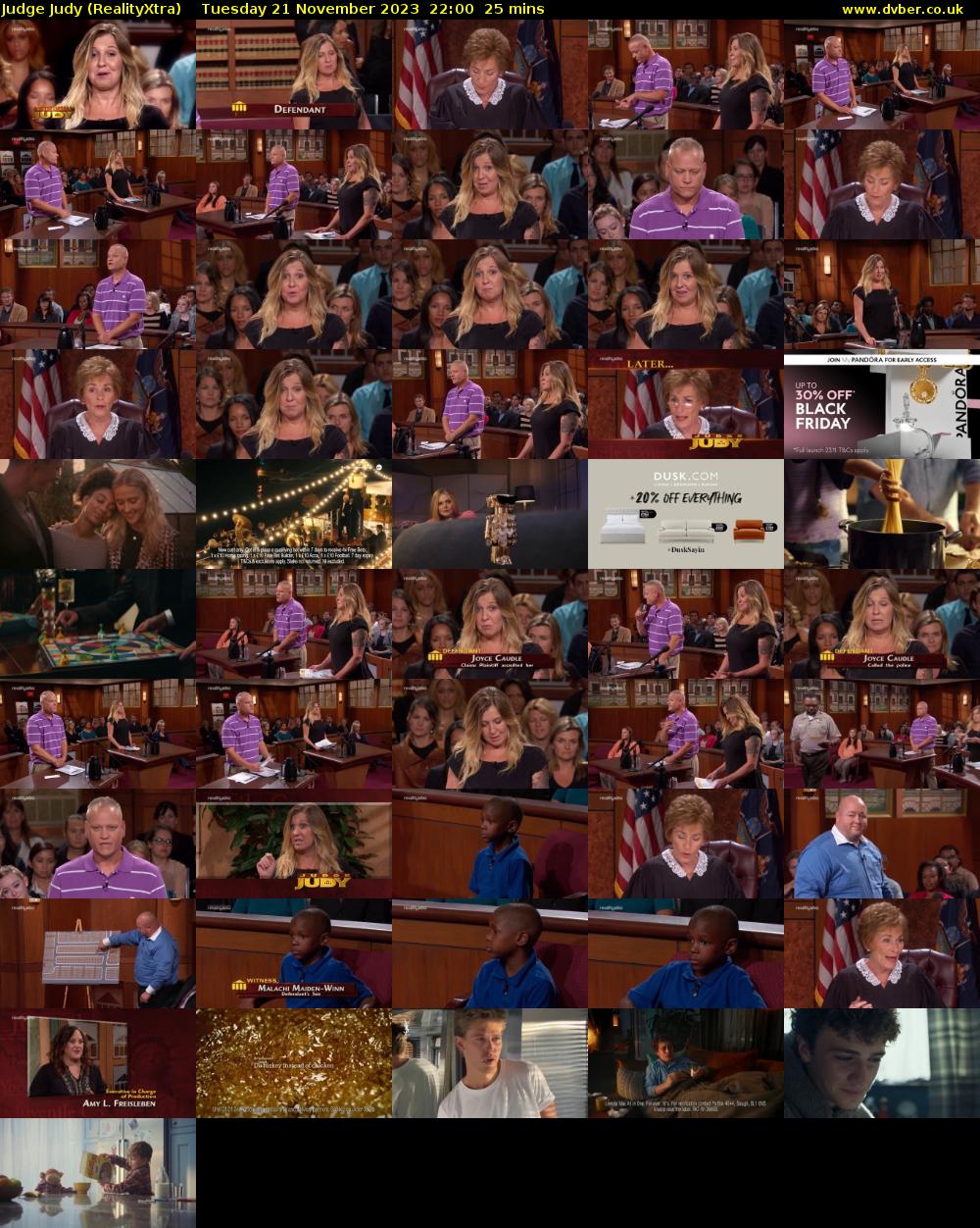 Judge Judy (RealityXtra) Tuesday 21 November 2023 22:00 - 22:25