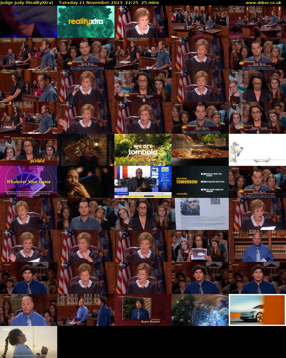 Judge Judy (RealityXtra) Tuesday 21 November 2023 22:25 - 22:50