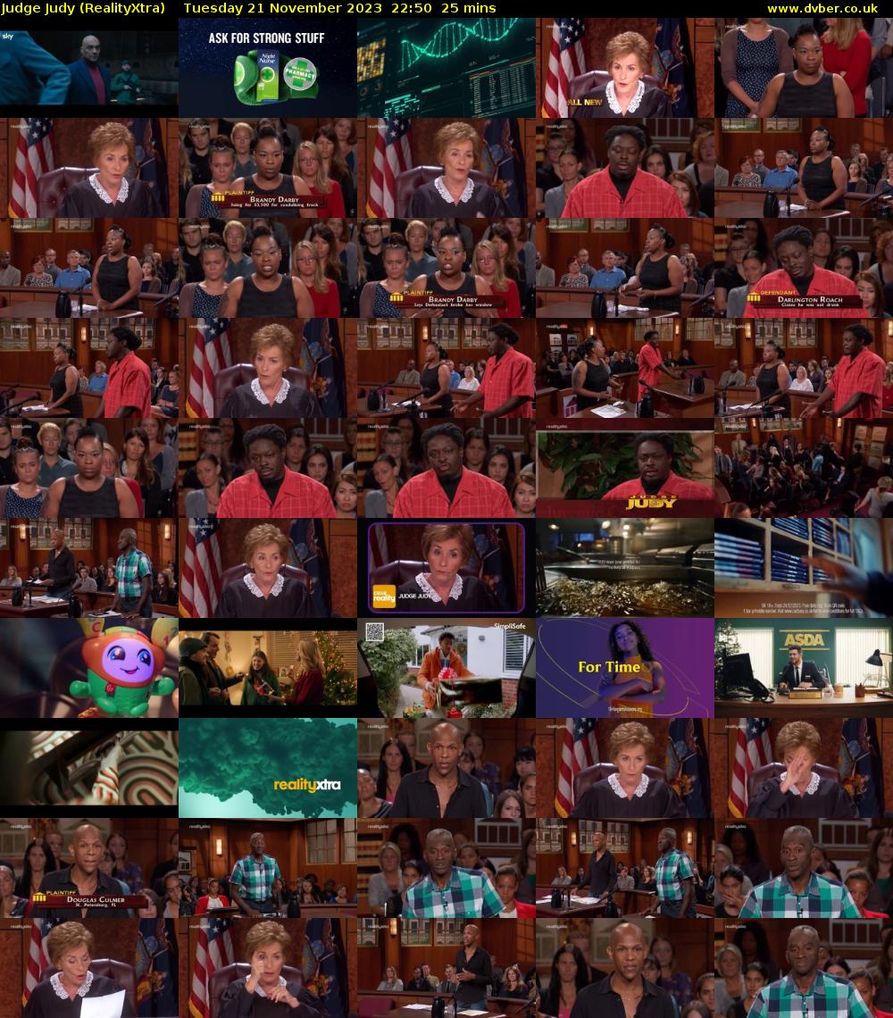 Judge Judy (RealityXtra) Tuesday 21 November 2023 22:50 - 23:15