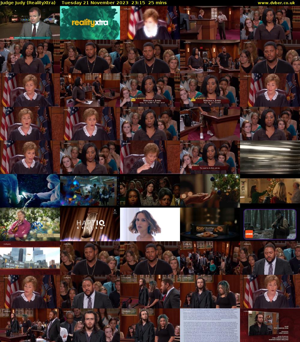 Judge Judy (RealityXtra) Tuesday 21 November 2023 23:15 - 23:40