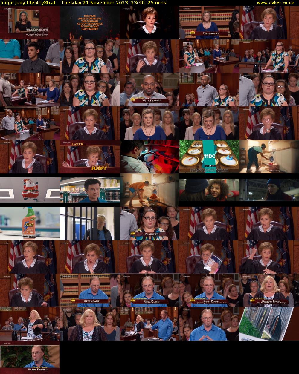 Judge Judy (RealityXtra) Tuesday 21 November 2023 23:40 - 00:05