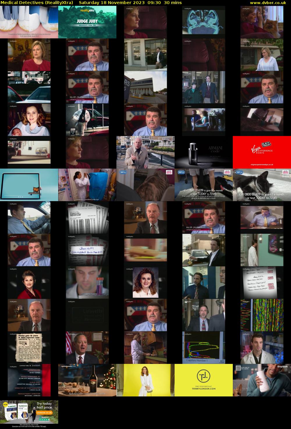 Medical Detectives (RealityXtra) Saturday 18 November 2023 09:30 - 10:00
