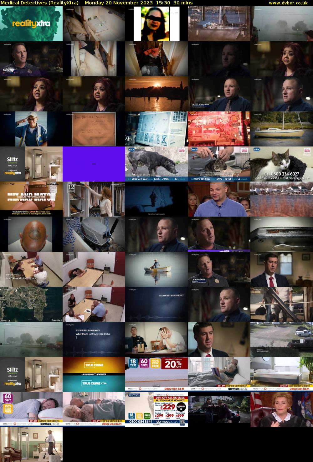 Medical Detectives (RealityXtra) Monday 20 November 2023 15:30 - 16:00