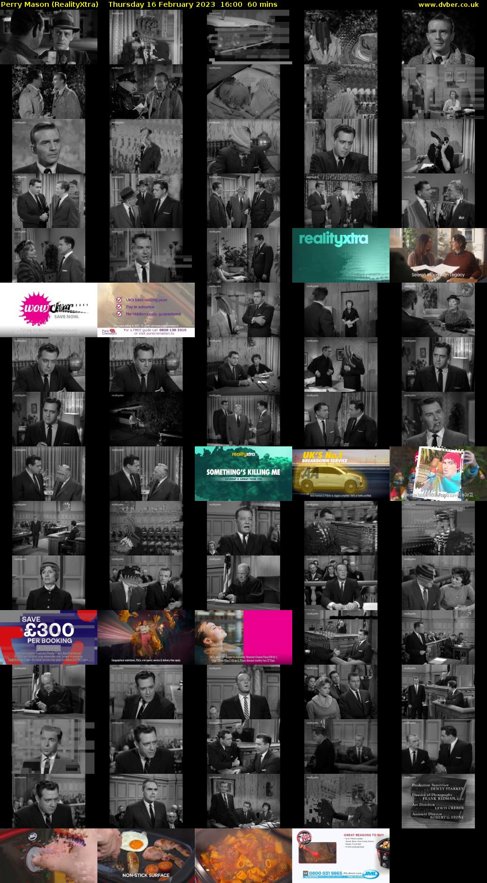 Perry Mason (RealityXtra) Thursday 16 February 2023 16:00 - 17:00