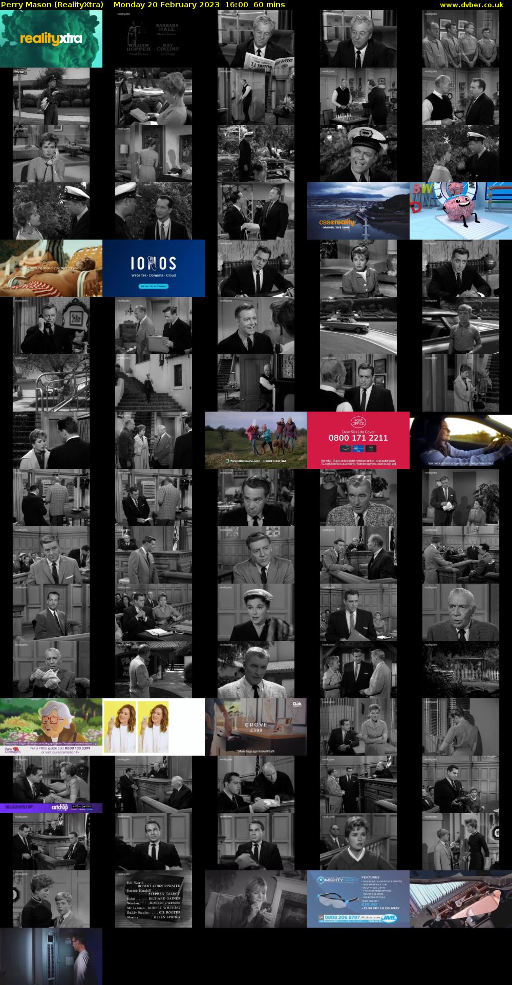 Perry Mason (RealityXtra) Monday 20 February 2023 16:00 - 17:00