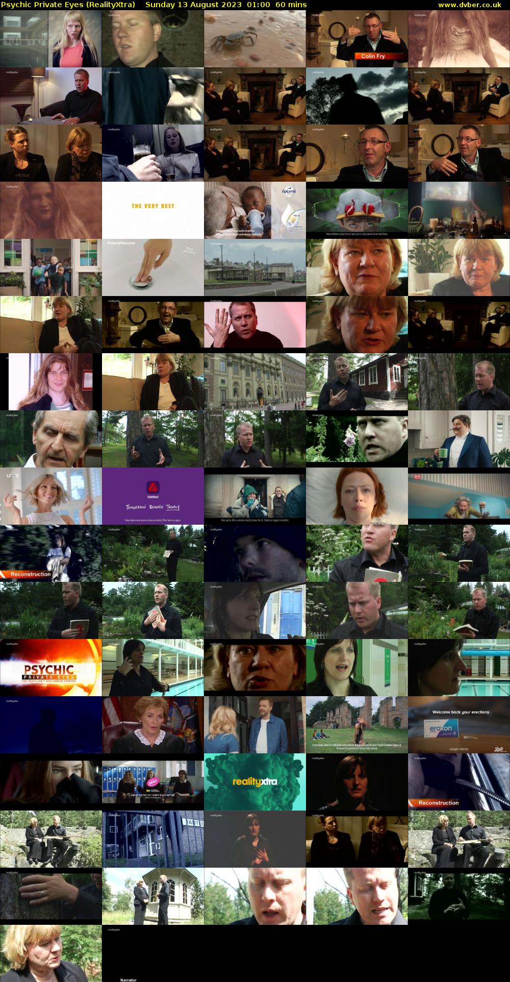 Psychic Private Eyes (RealityXtra) Sunday 13 August 2023 01:00 - 02:00