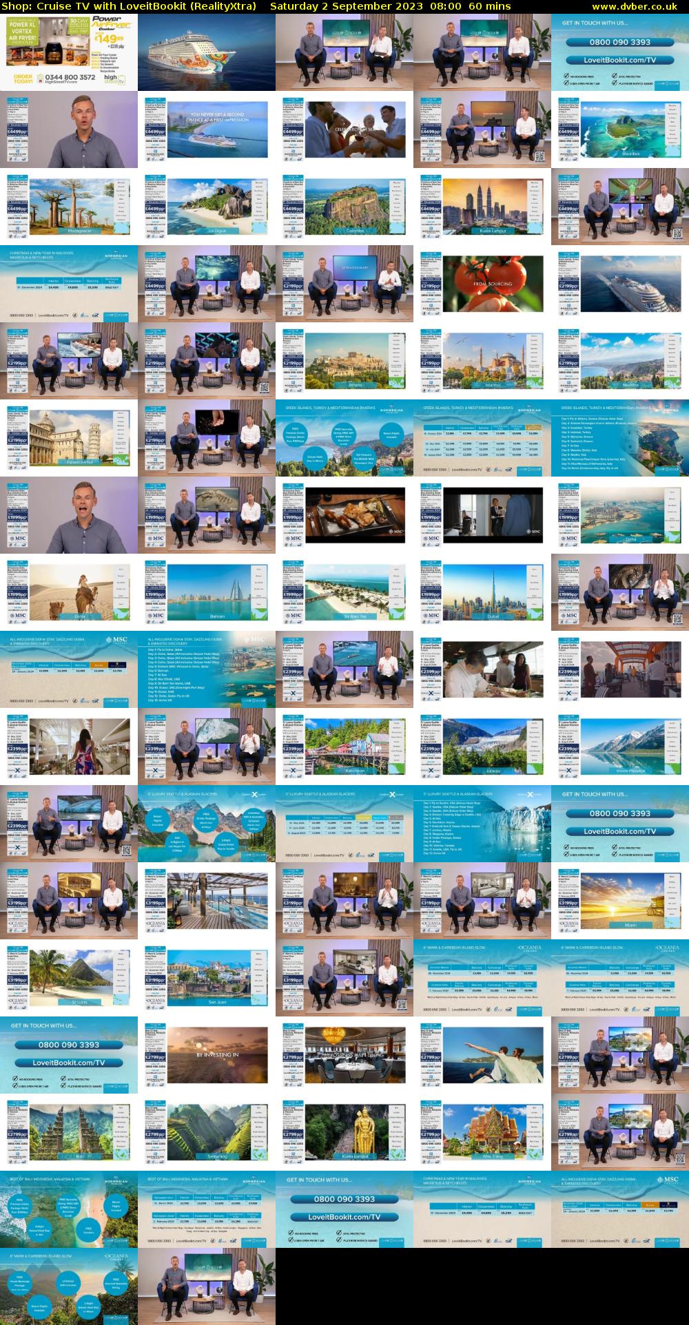 Shop: Cruise TV with LoveitBookit (RealityXtra) Saturday 2 September 2023 08:00 - 09:00