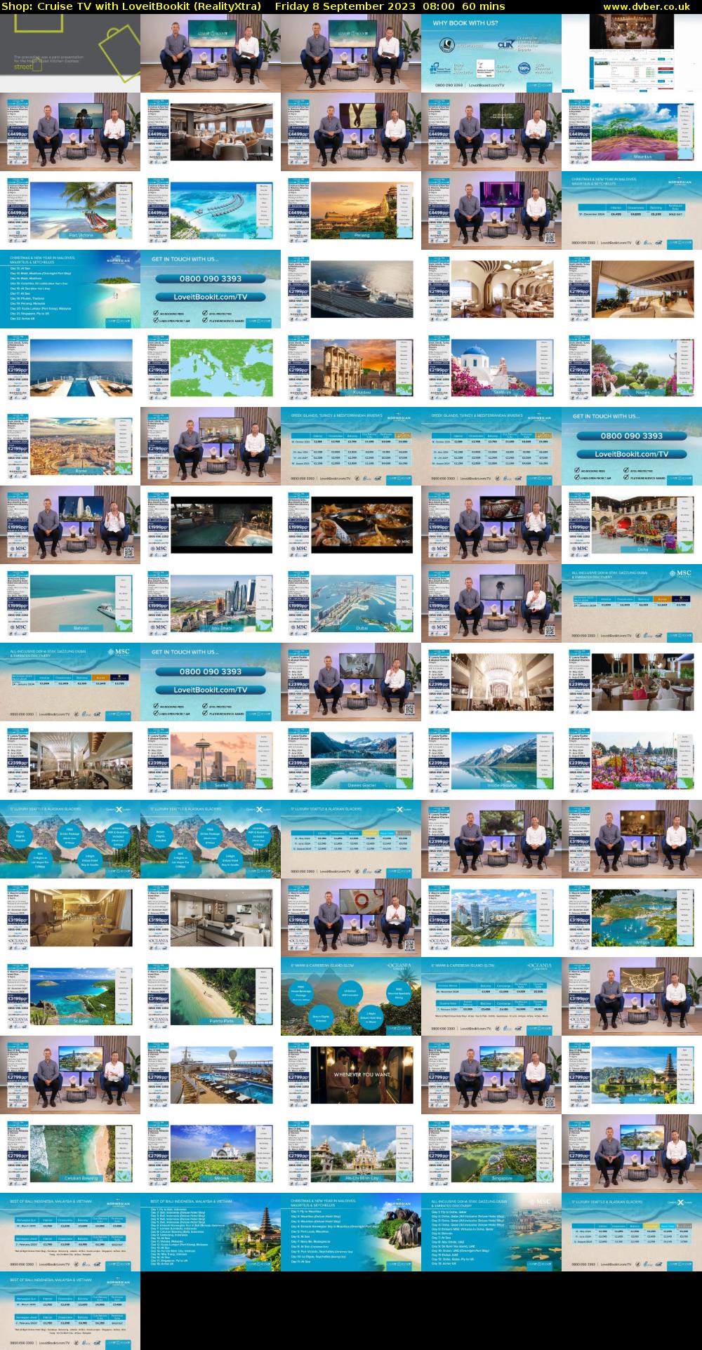 Shop: Cruise TV with LoveitBookit (RealityXtra) Friday 8 September 2023 08:00 - 09:00