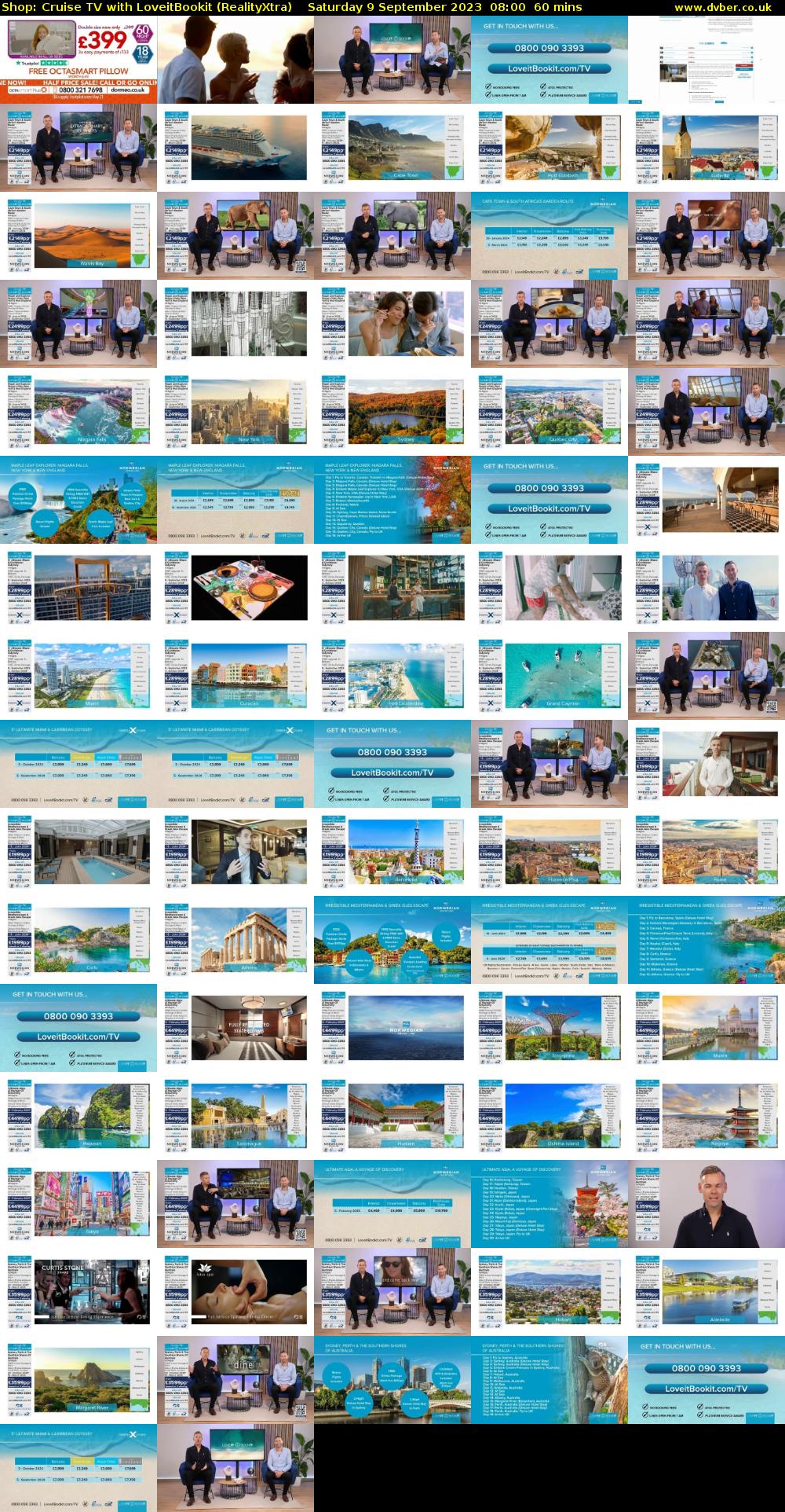 Shop: Cruise TV with LoveitBookit (RealityXtra) Saturday 9 September 2023 08:00 - 09:00