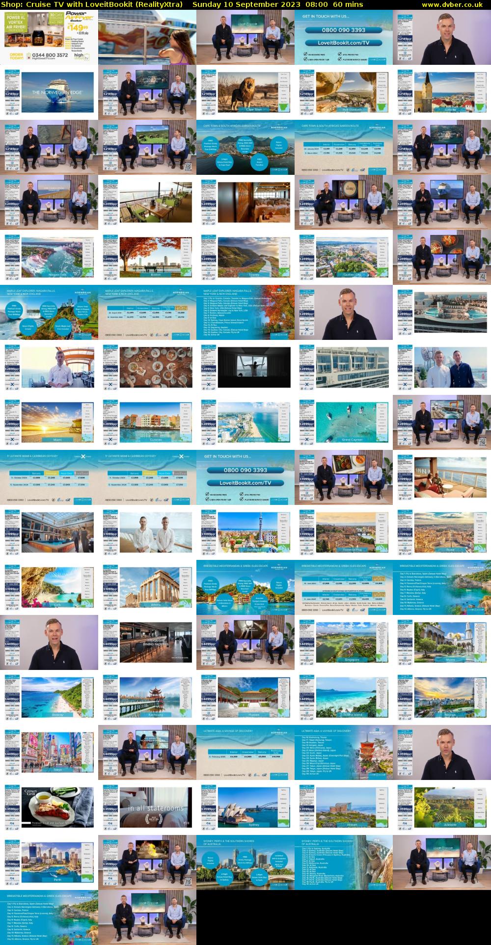 Shop: Cruise TV with LoveitBookit (RealityXtra) Sunday 10 September 2023 08:00 - 09:00