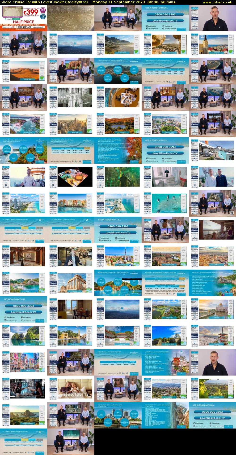 Shop: Cruise TV with LoveitBookit (RealityXtra) Monday 11 September 2023 08:00 - 09:00