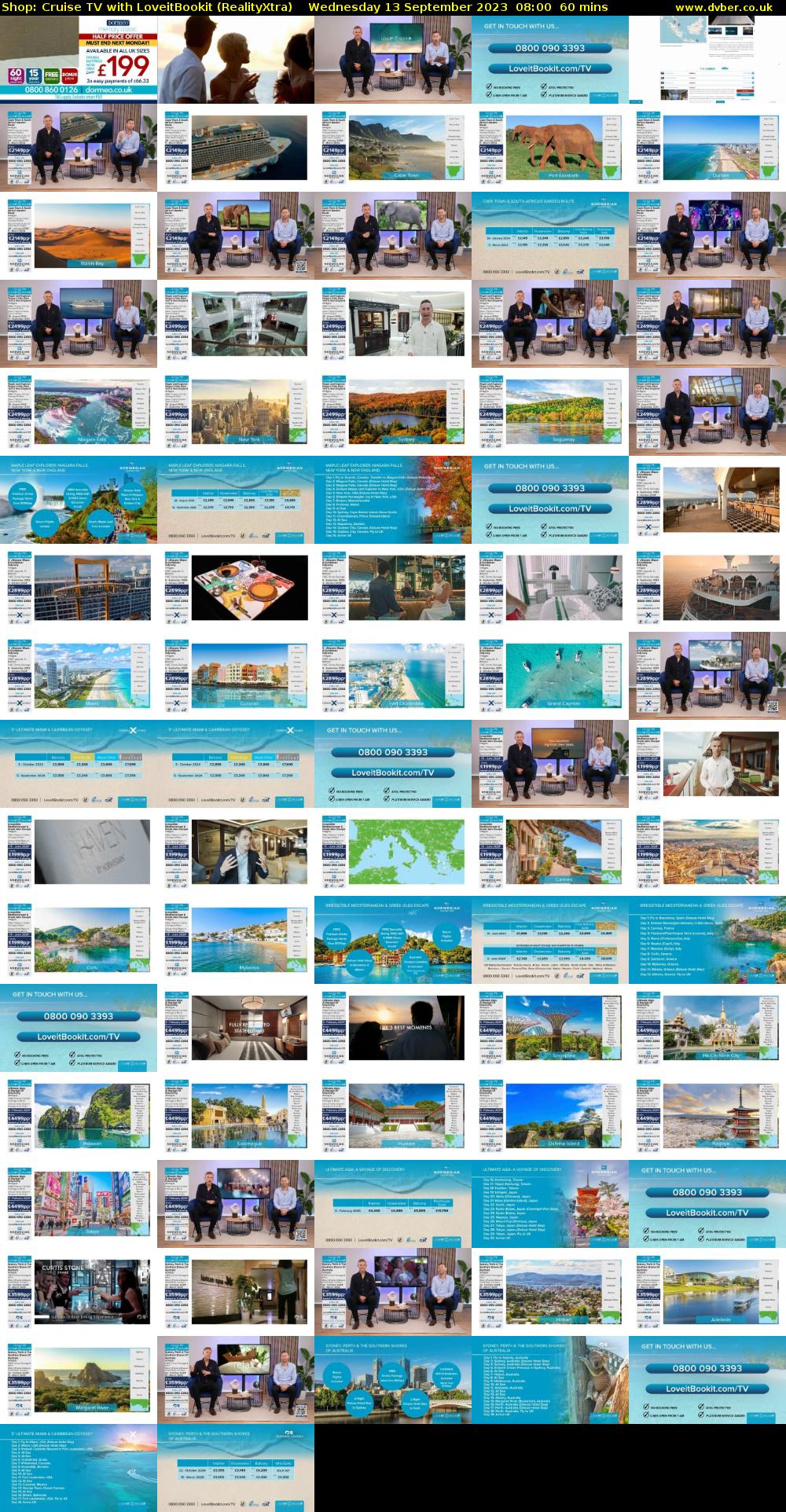 Shop: Cruise TV with LoveitBookit (RealityXtra) Wednesday 13 September 2023 08:00 - 09:00