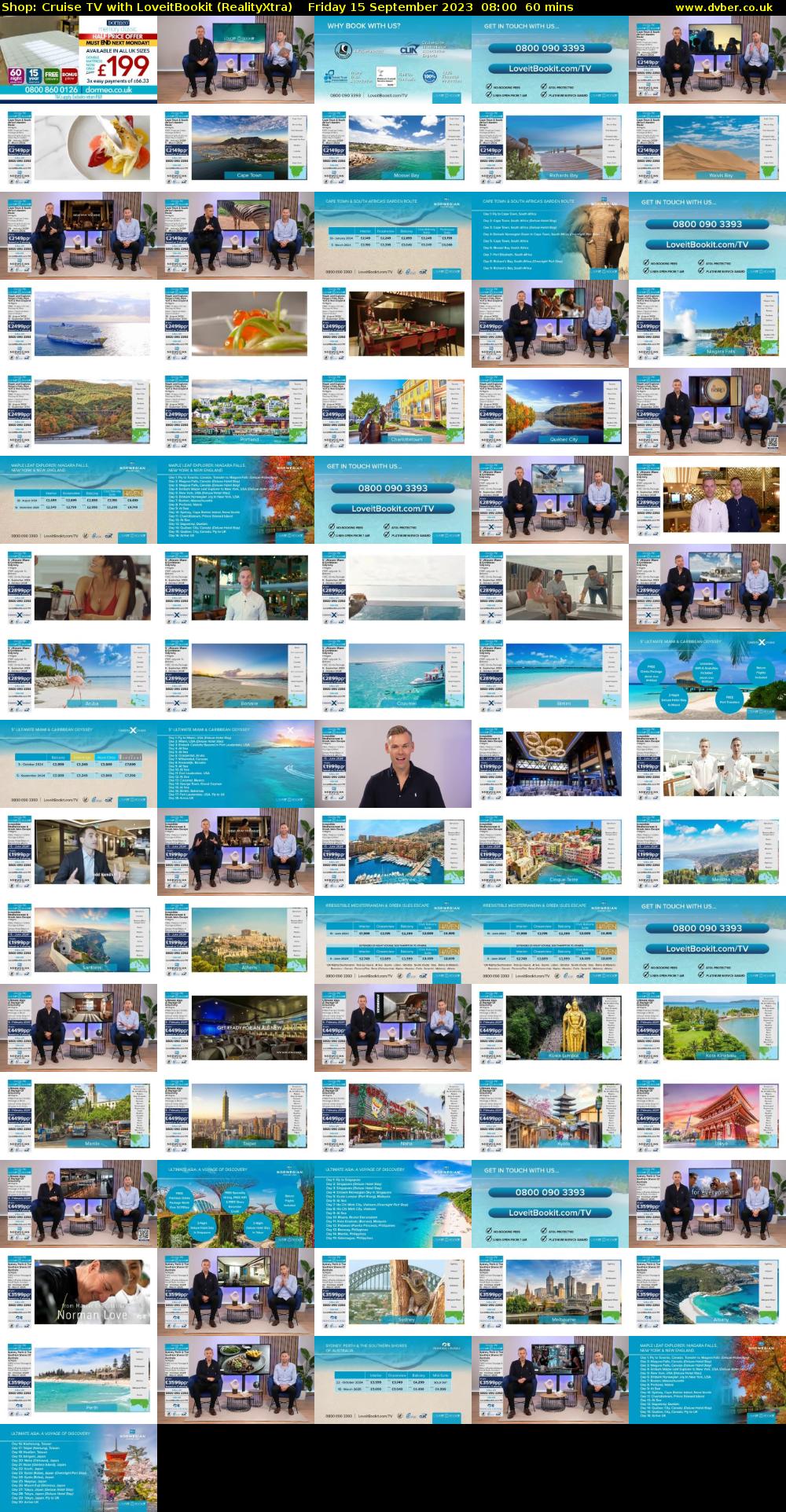 Shop: Cruise TV with LoveitBookit (RealityXtra) Friday 15 September 2023 08:00 - 09:00