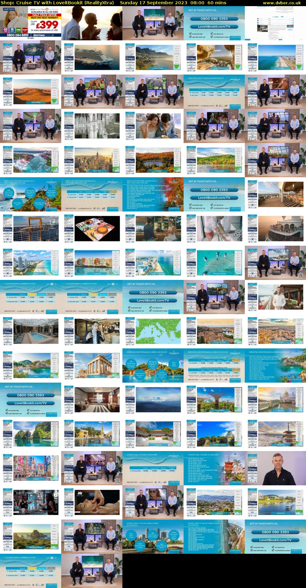 Shop: Cruise TV with LoveitBookit (RealityXtra) Sunday 17 September 2023 08:00 - 09:00