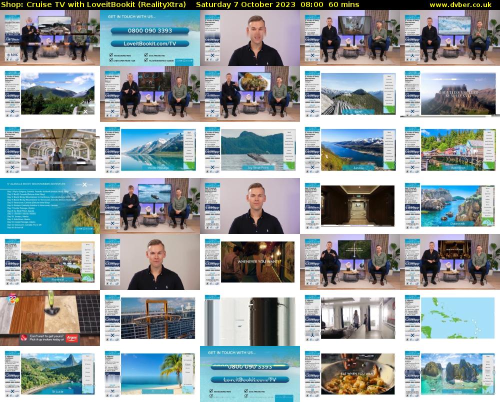 Shop: Cruise TV with LoveitBookit (RealityXtra) Saturday 7 October 2023 08:00 - 09:00