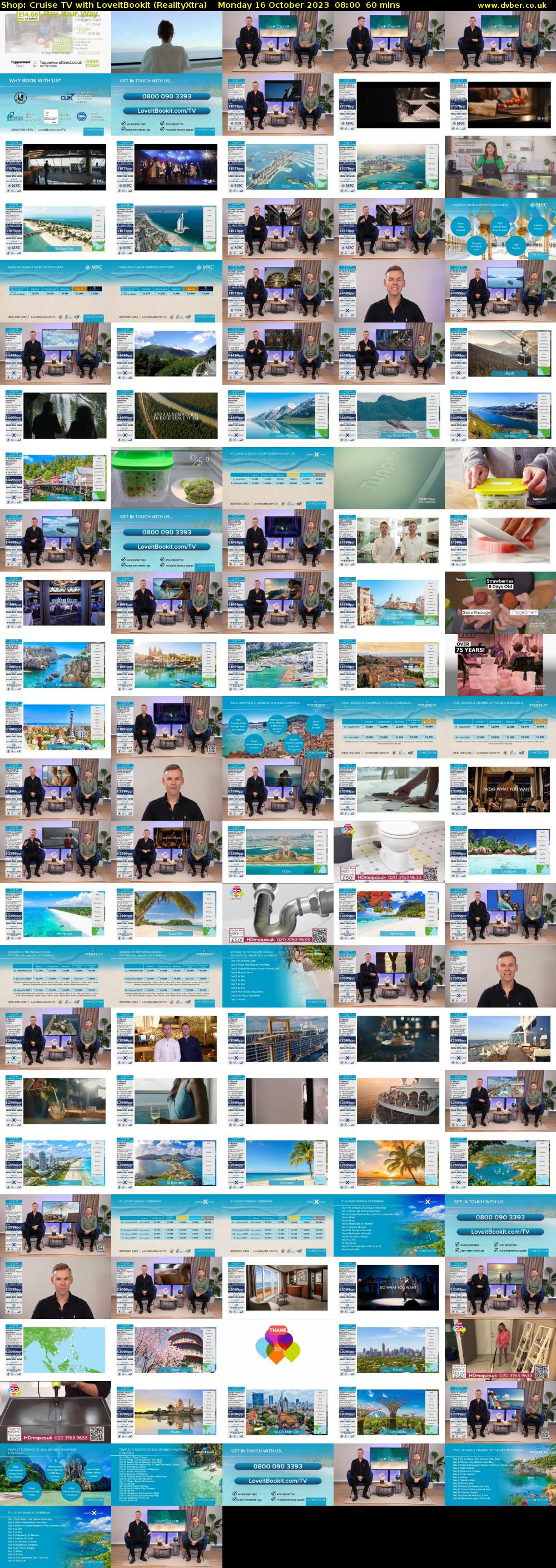 Shop: Cruise TV with LoveitBookit (RealityXtra) Monday 16 October 2023 08:00 - 09:00