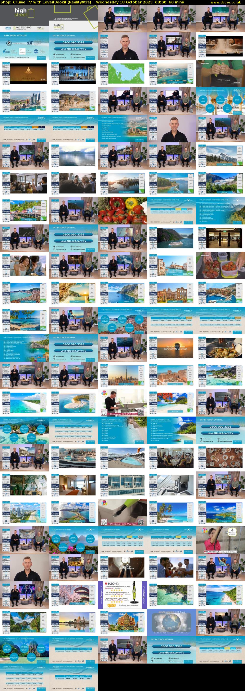 Shop: Cruise TV with LoveitBookit (RealityXtra) Wednesday 18 October 2023 08:00 - 09:00