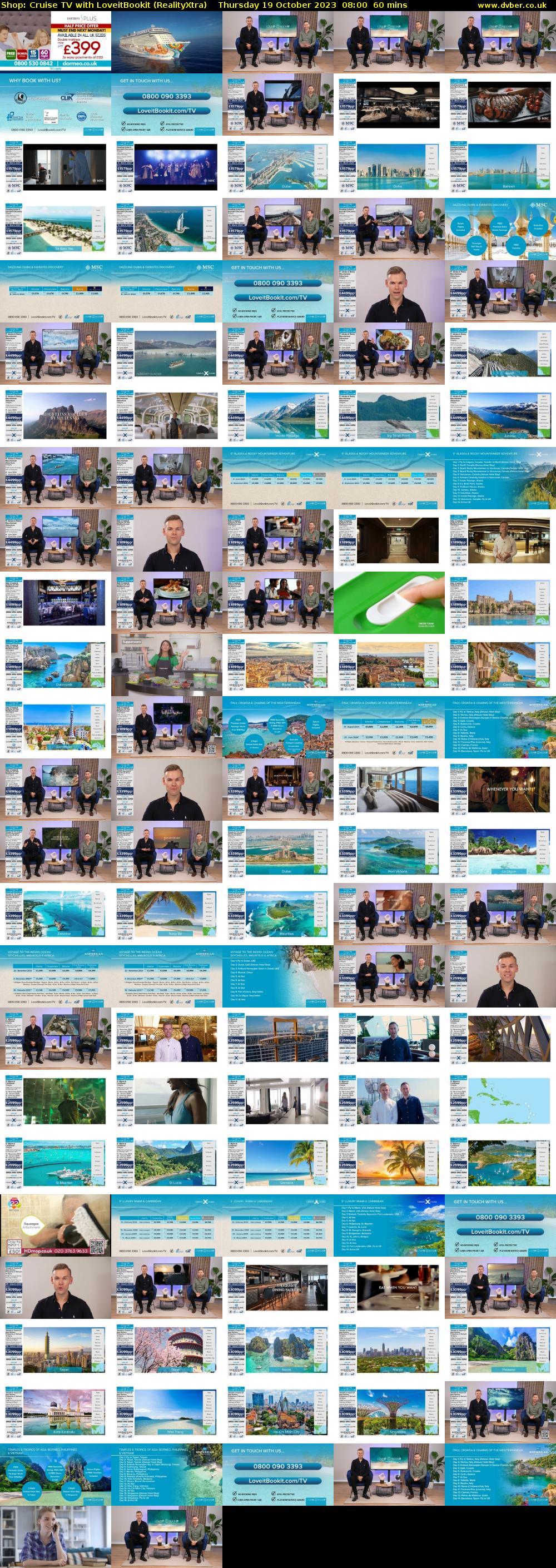 Shop: Cruise TV with LoveitBookit (RealityXtra) Thursday 19 October 2023 08:00 - 09:00