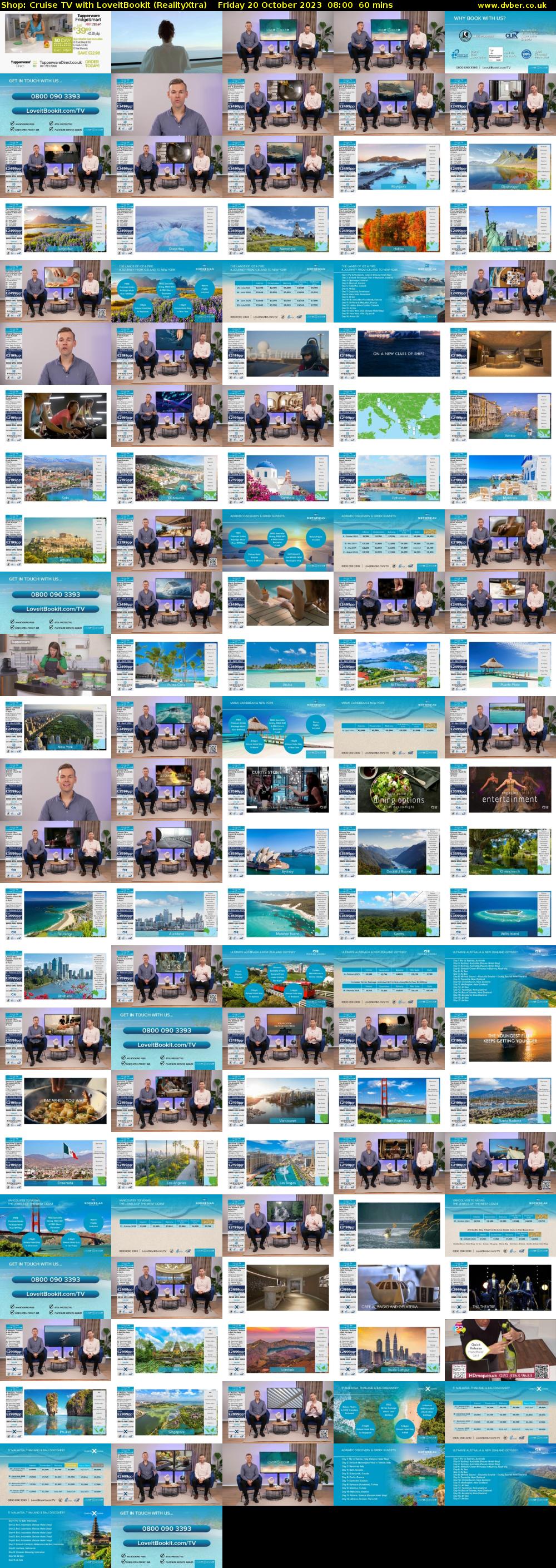 Shop: Cruise TV with LoveitBookit (RealityXtra) Friday 20 October 2023 08:00 - 09:00