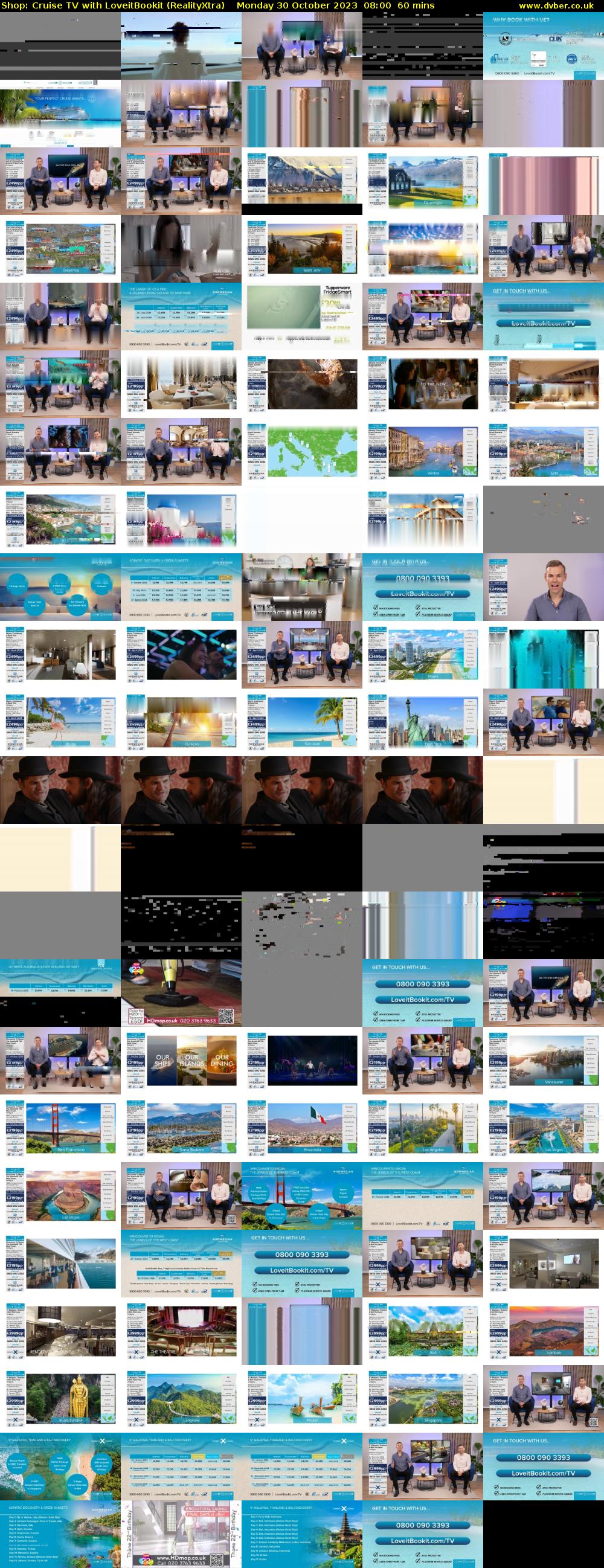 Shop: Cruise TV with LoveitBookit (RealityXtra) Monday 30 October 2023 08:00 - 09:00