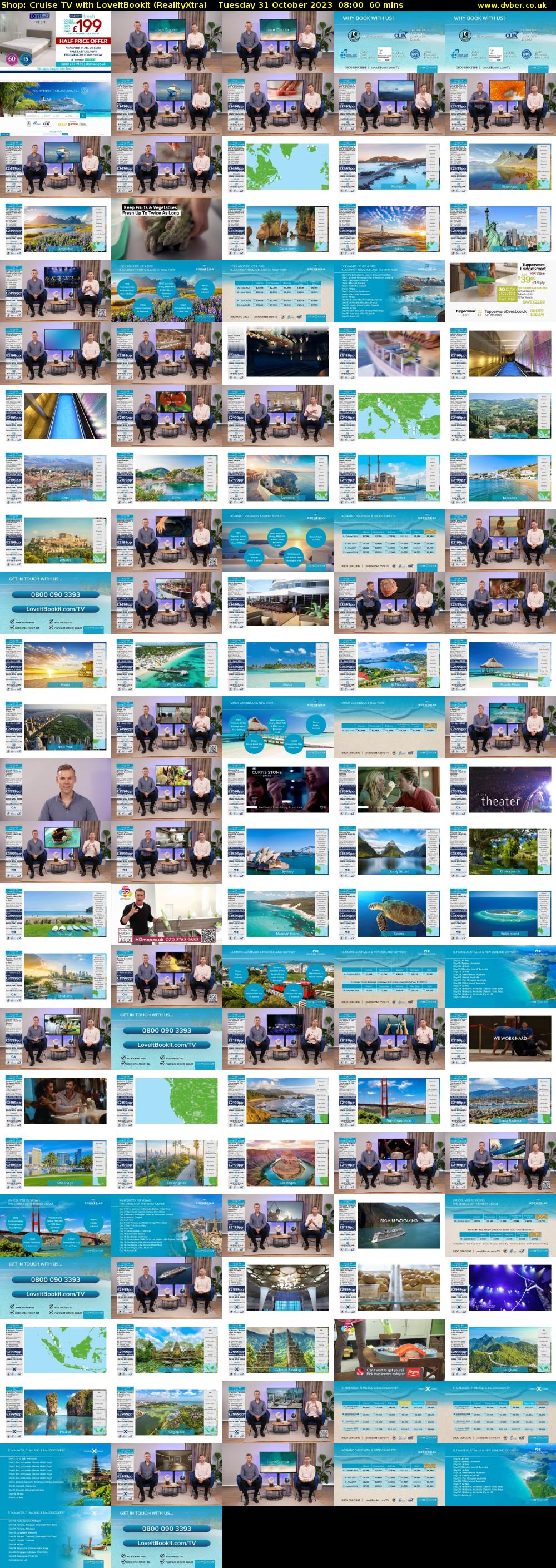 Shop: Cruise TV with LoveitBookit (RealityXtra) Tuesday 31 October 2023 08:00 - 09:00