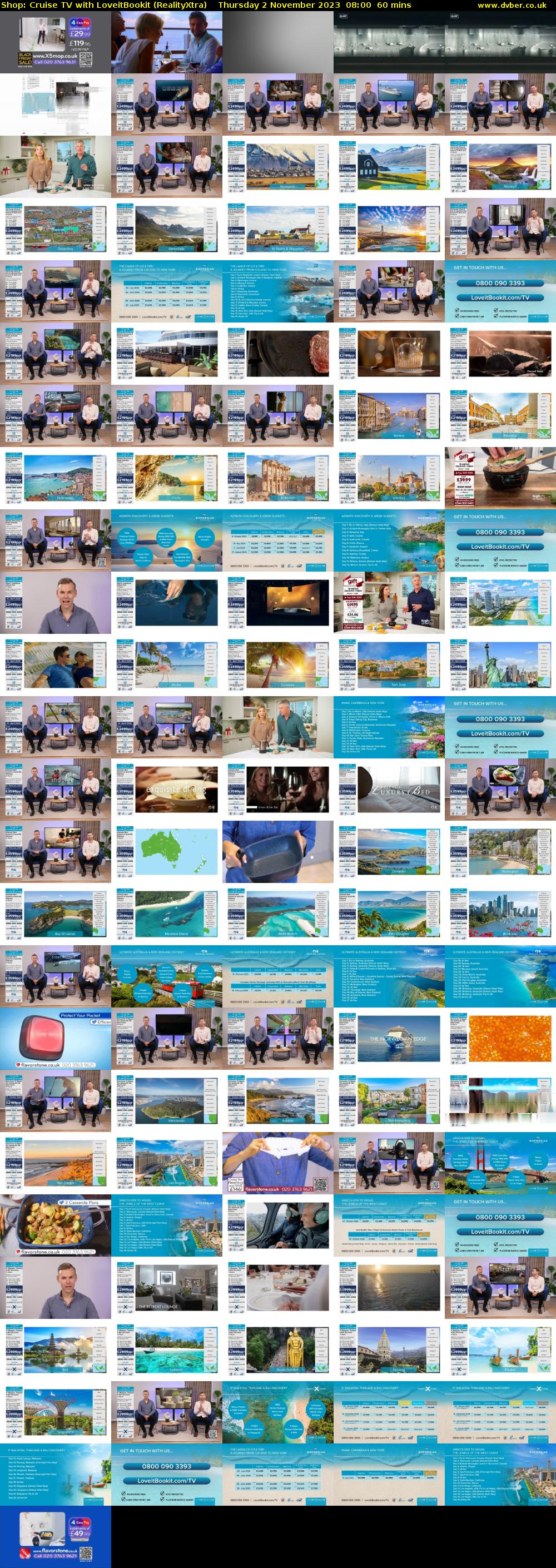 Shop: Cruise TV with LoveitBookit (RealityXtra) Thursday 2 November 2023 08:00 - 09:00