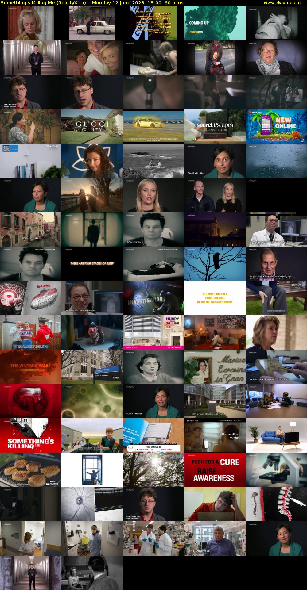 Something's Killing Me (RealityXtra) Monday 12 June 2023 13:00 - 14:00
