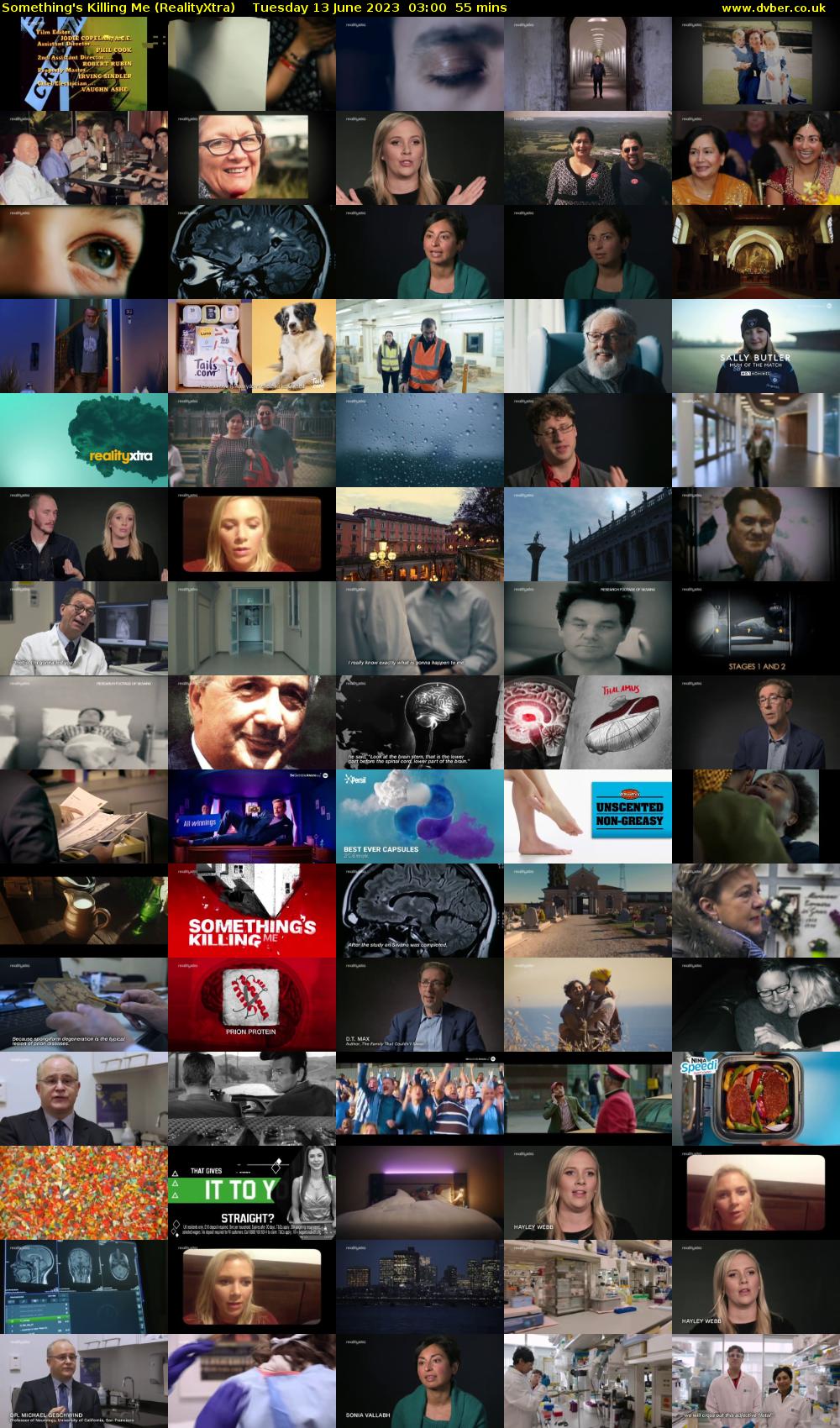 Something's Killing Me (RealityXtra) Tuesday 13 June 2023 03:00 - 03:55